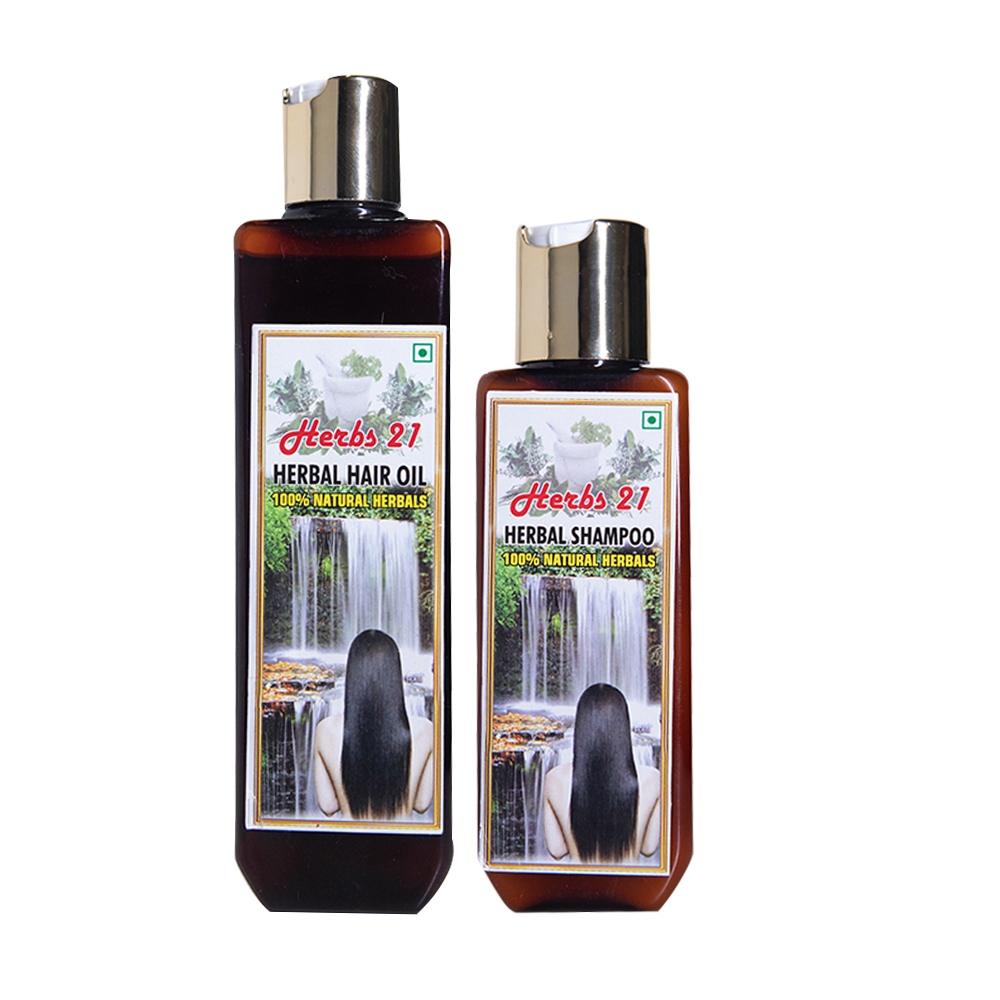 Herbs 21 Herbal Hair Oil With Shampoo - Pearl Fairness Cream